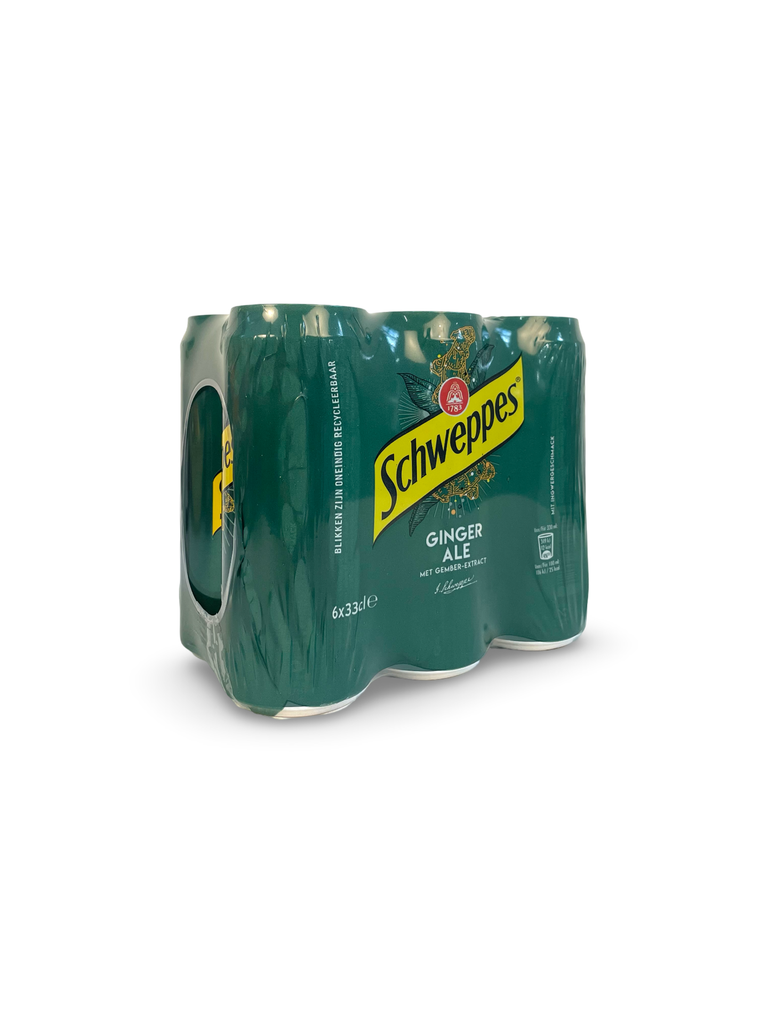 6x33cl Ginger Ale Limonade Schweppes