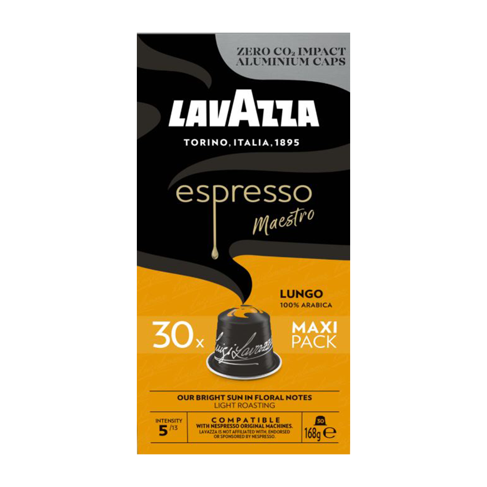 30 Espresso Lungo Capsules Coffee