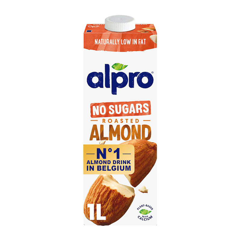 8x1L Lait d'Amandes Grillées sans Sucre