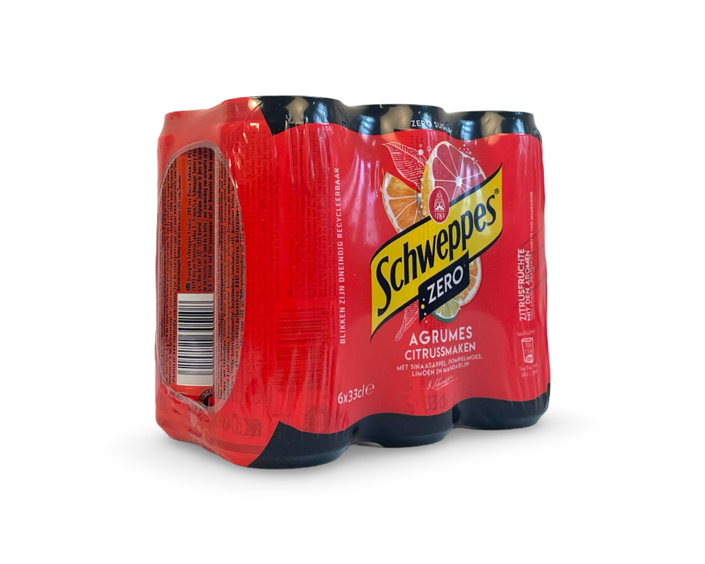 6x33cl Schweppes Agrumes Zero