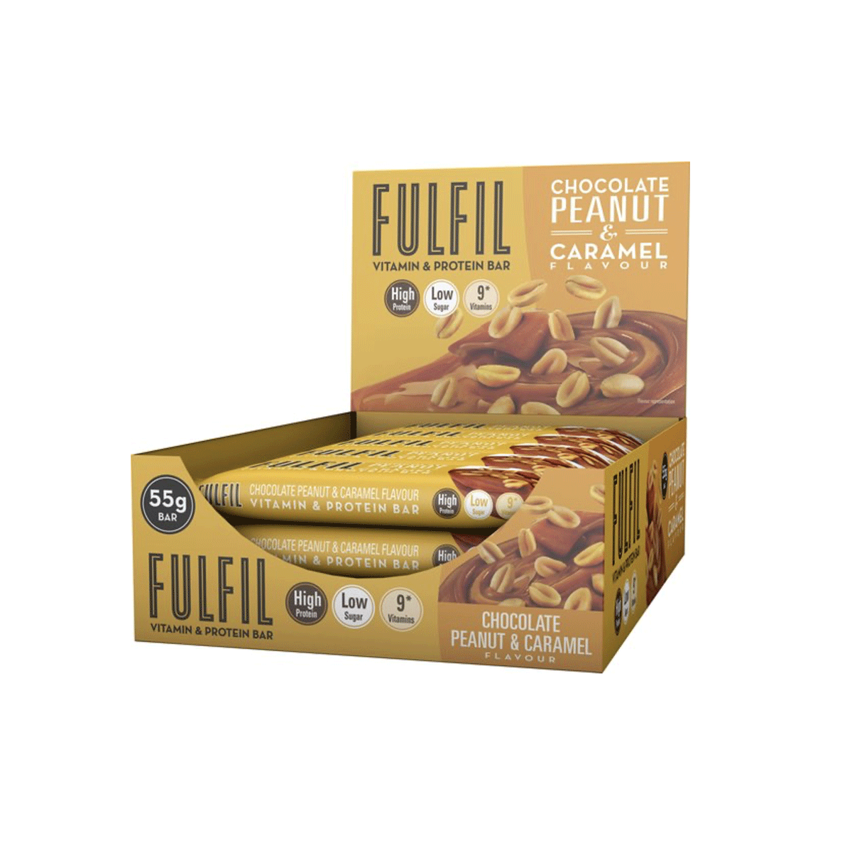 15x55g Caramel Peanut Protein Bar