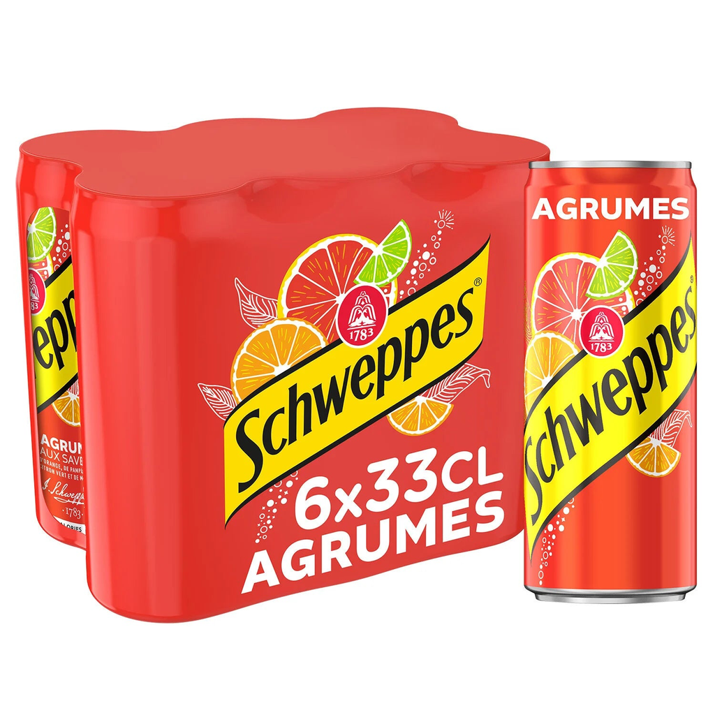 6x33cl Schweppes Agrumes