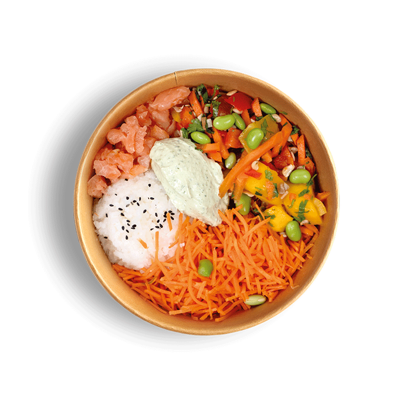 390g Poke Bowl Saumon