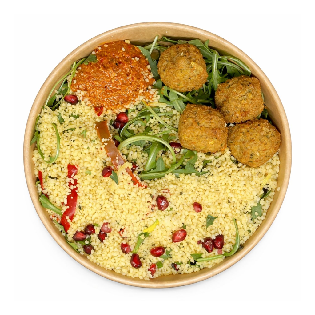 258g Falafel Salad with Tomato Tapenade