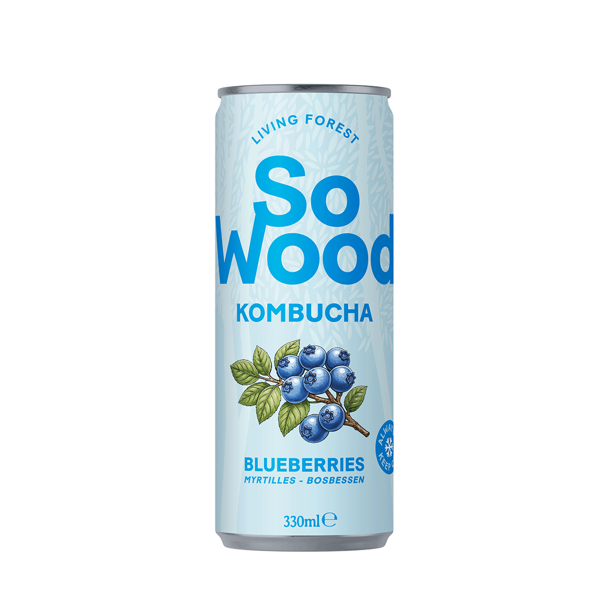 12x33cl Blueberries Kombucha