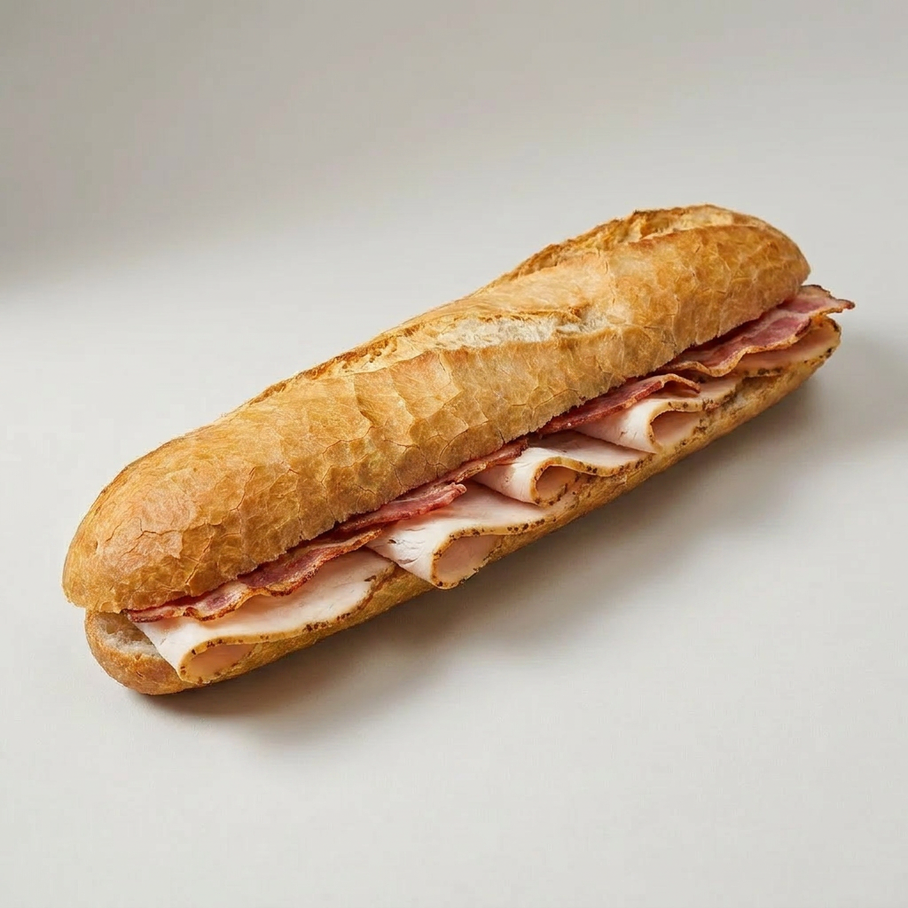 Kip & Bacon Broodje (Zonder Groentjes, Wit)