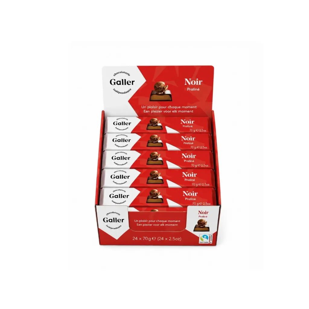 24x70g Chocolat Noir Praliné