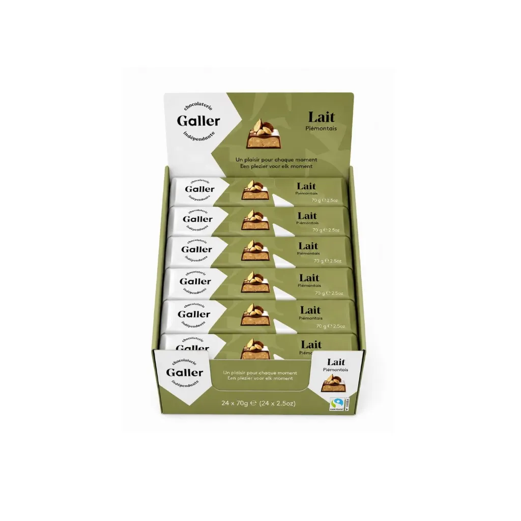 24x70g Barre Chocolat au Lait Piémontais
