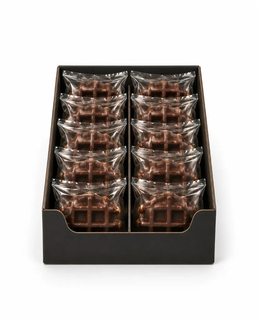 20x60g Luikse Wafel met Chocolade