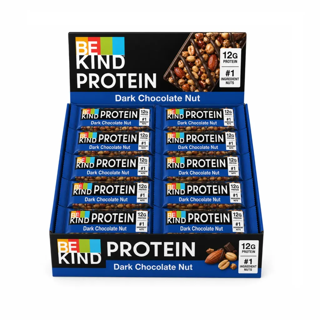 12x50g Barre Protéinée Chocolat Noir et Noix