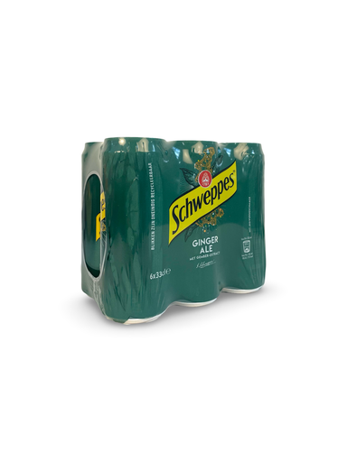6x33cl Limonade Ginger Ale Schweppes
