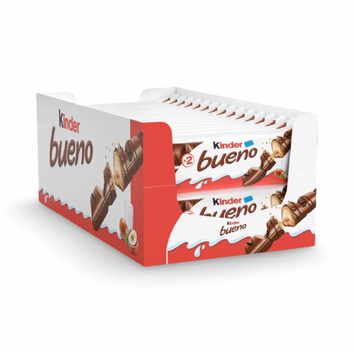 30x43g Barre Chocolatée Lait Noisette Bueno