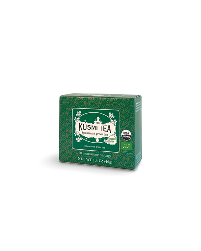20 Organic Green Tea Bags Mint
