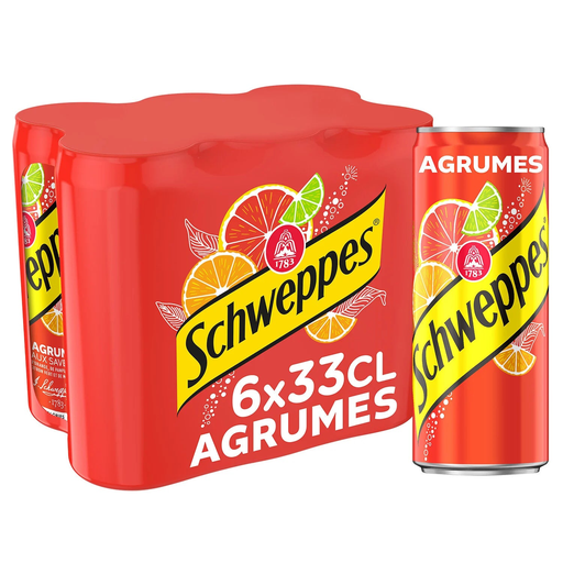 6x33cl Schweppes Agrumes