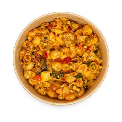 Pasta Salad with Feta, Courgette, and Peppers